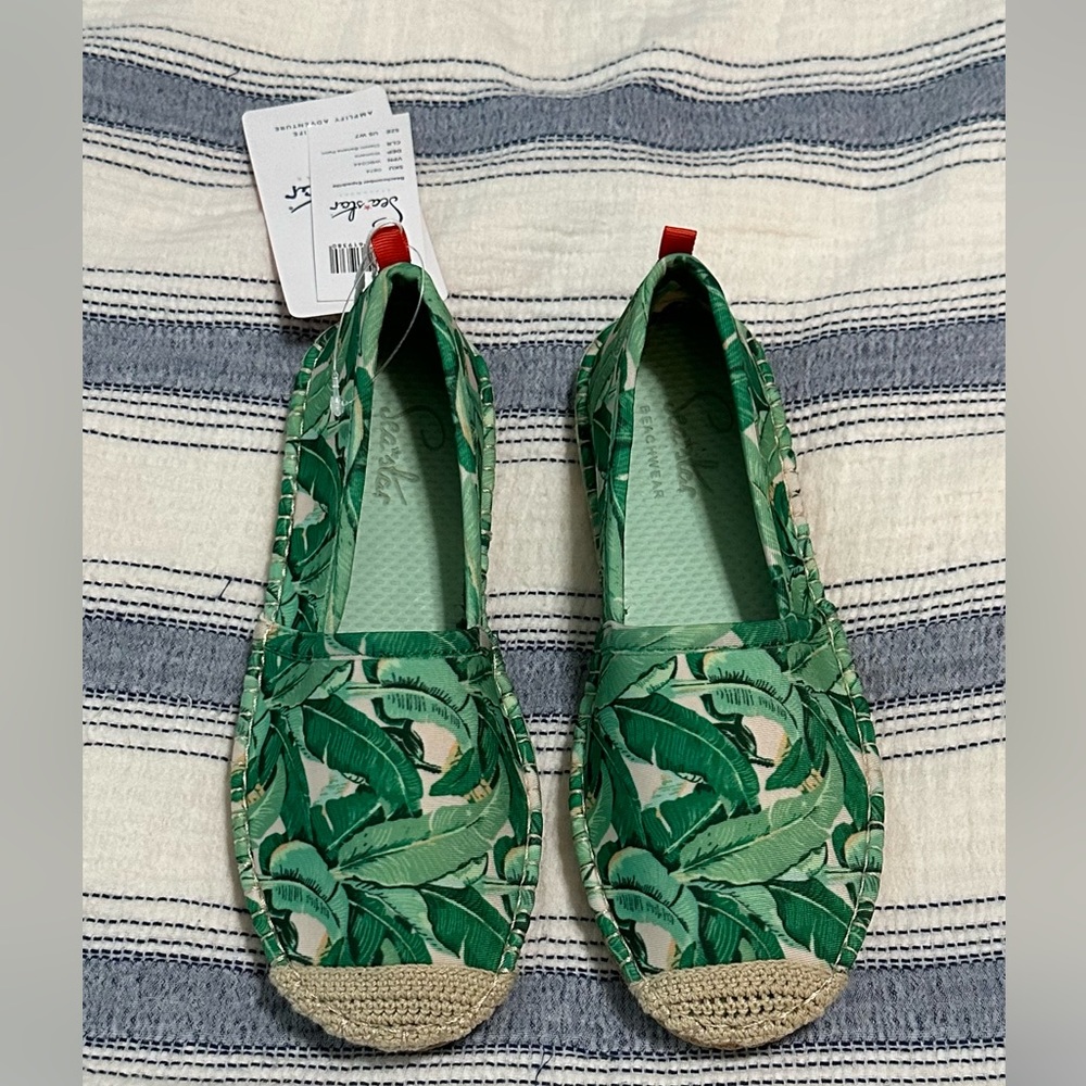 Seastar Beachwear Beachcomber Espadrille Classic Banana Palm Size US W7